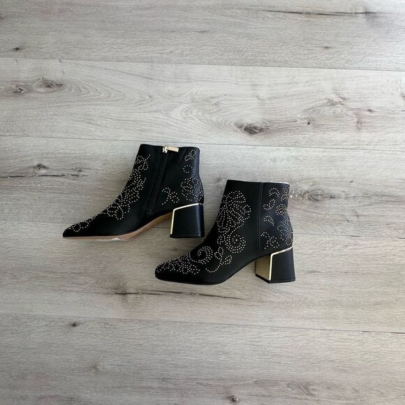Chicos Adele Embellished Boots Black 8.5 NWT IN BOX - Picture 9 of 12